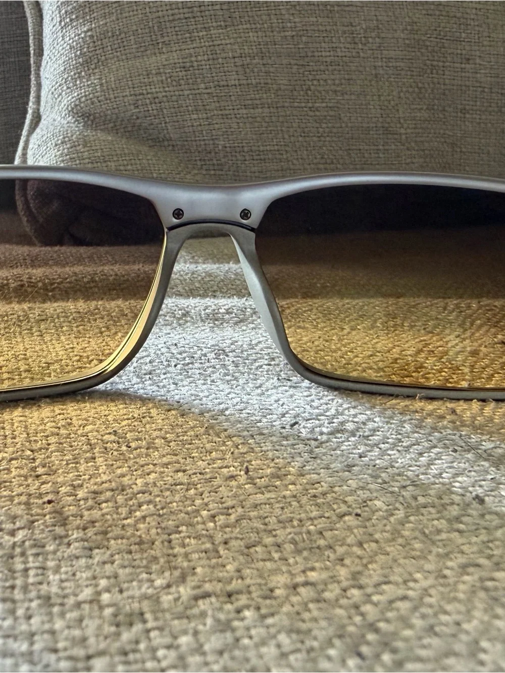 Men's Sunglasses in Silver with Brown Lenses